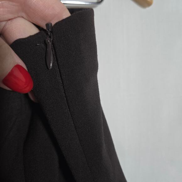 Vtg Soft Surroundings Plus 2X Pullon Brown Mocha Cropped Wide Leg Pant Classic - Picture 5 of 6